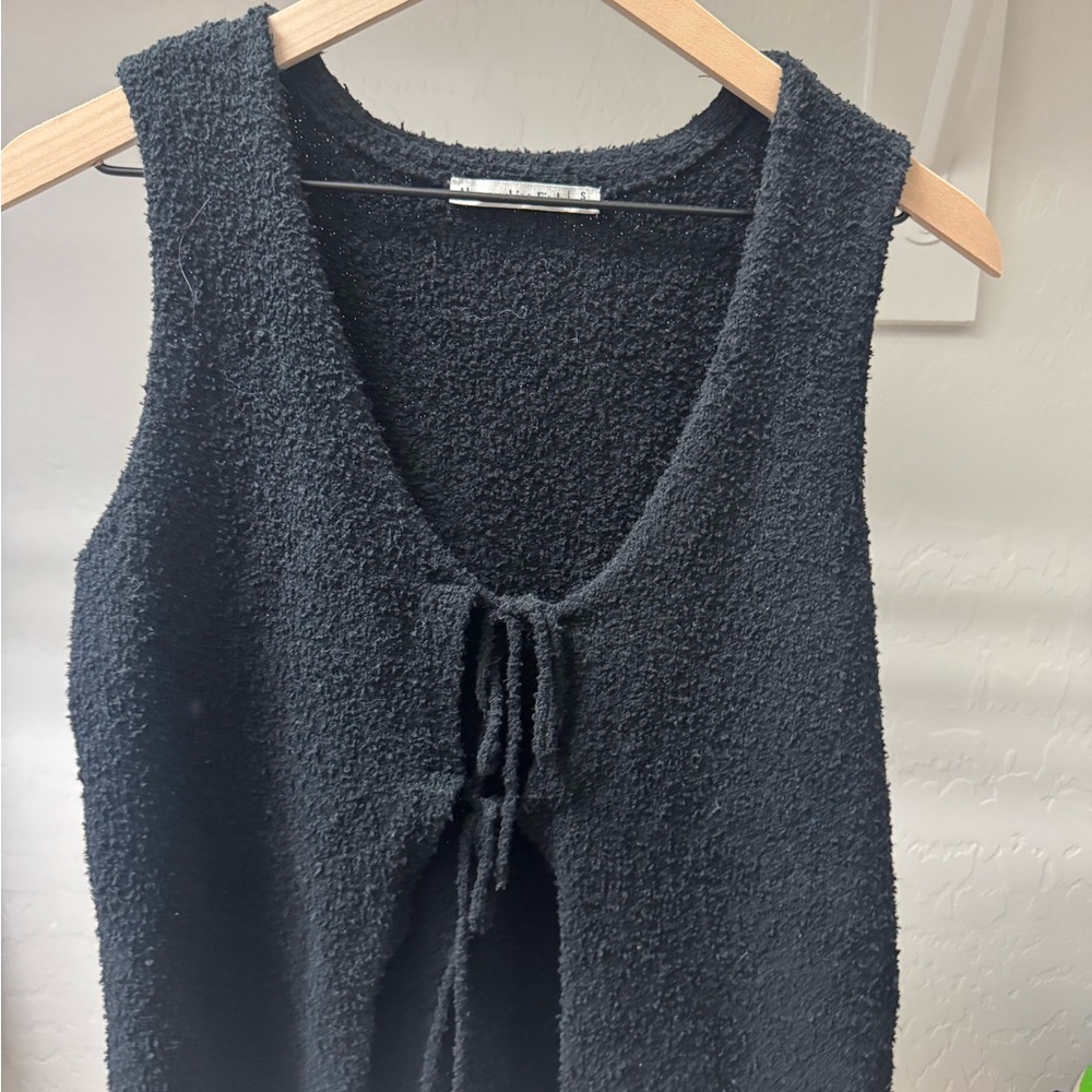 Abercrombie & Fitch Black Textured Knit Top